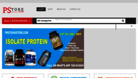 What Proteinsstore.com website looked like in 2018 (5 years ago)