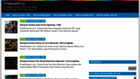 What Portalsinopsis.com website looked like in 2018 (5 years ago)