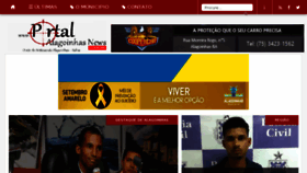 What Portalalagoinhasnews.com.br website looked like in 2018 (5 years ago)