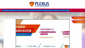 What Plerus.ac.cr website looked like in 2018 (5 years ago)