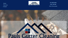 What Paulsguttercleaning.com.au website looked like in 2018 (5 years ago)