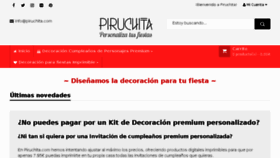 What Piruchita.com website looked like in 2018 (5 years ago)