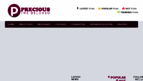 What Preciousthebeloved.com website looked like in 2018 (5 years ago)