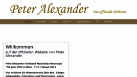 What Peteralexander.de website looked like in 2018 (5 years ago)