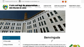 What Procuradorslleida.com website looked like in 2018 (5 years ago)