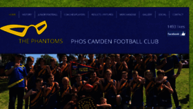 What Phantomsfc.com.au website looked like in 2018 (5 years ago)