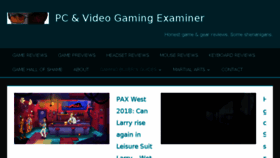 What Pcgameexaminer.com website looked like in 2018 (5 years ago)