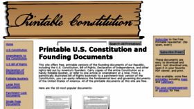 What Printableconstitution.com website looked like in 2018 (5 years ago)