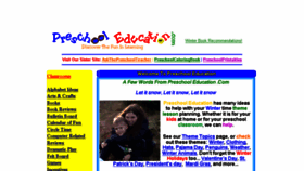 What Preschooleducation.net website looked like in 2018 (5 years ago)