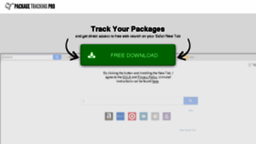 What Packagetrackingpro.com website looked like in 2018 (7 years ago)