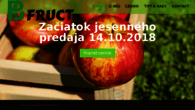 What Pebefruct.sk website looked like in 2018 (5 years ago)