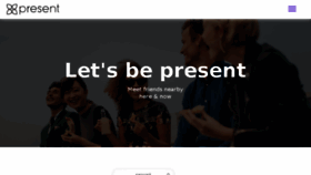 What Present.co website looked like in 2018 (5 years ago)