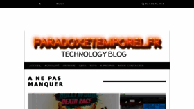 What Paradoxetemporel.fr website looked like in 2018 (5 years ago)