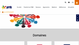 What Pmbservices.fr website looked like in 2018 (7 years ago)