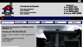 What Paulomarinsimoveis.com.br website looked like in 2018 (5 years ago)