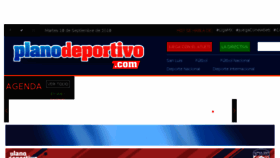 What Planodeportivo.com website looked like in 2018 (5 years ago)