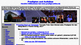 What Predigten-online.de website looked like in 2018 (5 years ago)