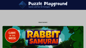 What Puzzleplayground.com website looked like in 2018 (5 years ago)