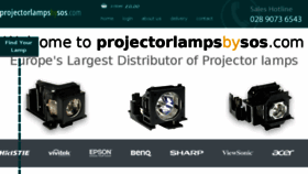 What Projectorlampsbysos.com website looked like in 2018 (5 years ago)