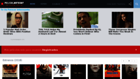 What Peliculastoday.com website looked like in 2018 (7 years ago)