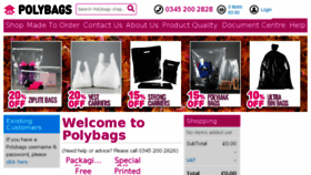 What Polybags.co.uk website looked like in 2018 (6 years ago)