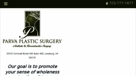 What Parvaplasticsurgery.com website looked like in 2018 (5 years ago)