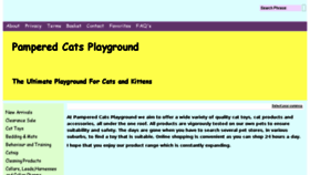 What Pamperedcatsplayground.com.au website looked like in 2018 (5 years ago)