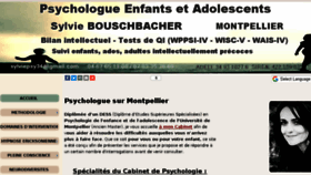 What Psychologue34.fr website looked like in 2018 (5 years ago)