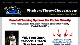 What Pitchersthrowcheese.com website looked like in 2018 (5 years ago)