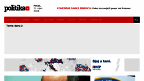 What Politikaplus.com website looked like in 2018 (5 years ago)