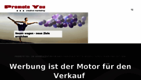 What Promoteyou.de website looked like in 2018 (5 years ago)