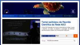 What Projetotamar.org.br website looked like in 2018 (5 years ago)