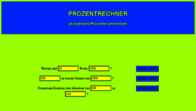 What Prozentrechner-online.de website looked like in 2018 (5 years ago)