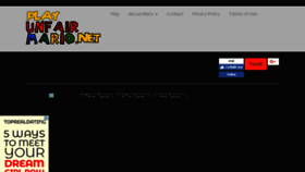 What Playunfairmario.net website looked like in 2018 (5 years ago)
