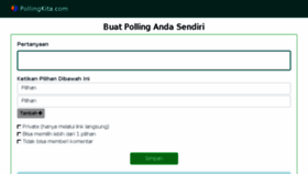 What Pollingkita.com website looked like in 2018 (5 years ago)