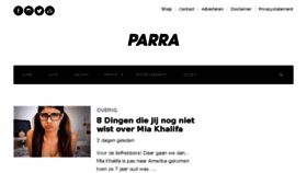 What Parra.nu website looked like in 2018 (5 years ago)