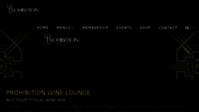 What Prohibitionwinelounge.com website looked like in 2018 (5 years ago)