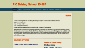 What Pcdrivingschool.net website looked like in 2018 (5 years ago)