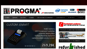 What Progma.sk website looked like in 2018 (5 years ago)