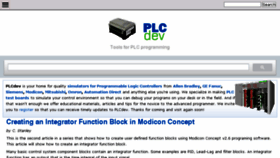What Plcdev.com website looked like in 2018 (5 years ago)