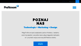What Profitroom.pl website looked like in 2018 (5 years ago)