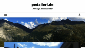 What Pedalieri.de website looked like in 2018 (5 years ago)