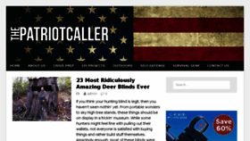 What Patriotcaller.com website looked like in 2018 (5 years ago)