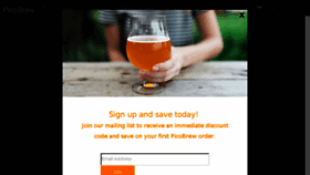 What Picobrew.com website looked like in 2018 (5 years ago)