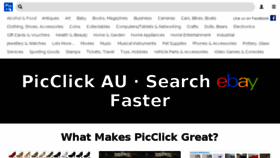 What Picclick.com.au website looked like in 2018 (5 years ago)