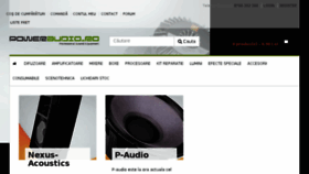 What Poweraudio.ro website looked like in 2018 (6 years ago)