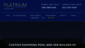 What Platinumpoolsaz.com website looked like in 2018 (5 years ago)