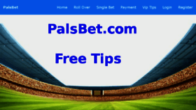 What Palsbet.com website looked like in 2018 (5 years ago)