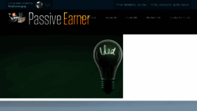 What Passive-earner.com website looked like in 2018 (5 years ago)