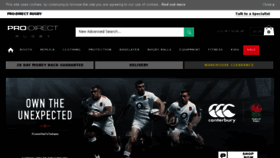 What Prodirectrugby.com website looked like in 2018 (5 years ago)